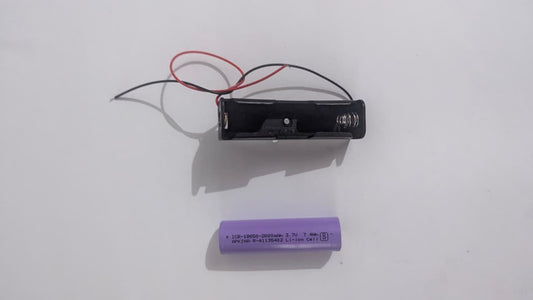 18650 battery + 18650 battery holder